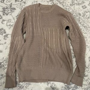Long knitted sweater